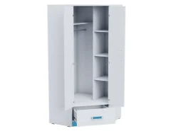 Børneværelsessæt Lorlare 120 (Hvid + Grå)