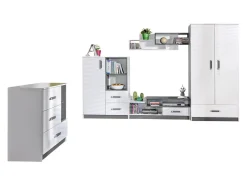 Børneværelsessæt Lorlare 117 (Hvid + Grå)