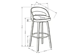 Counterstol Houston 1591