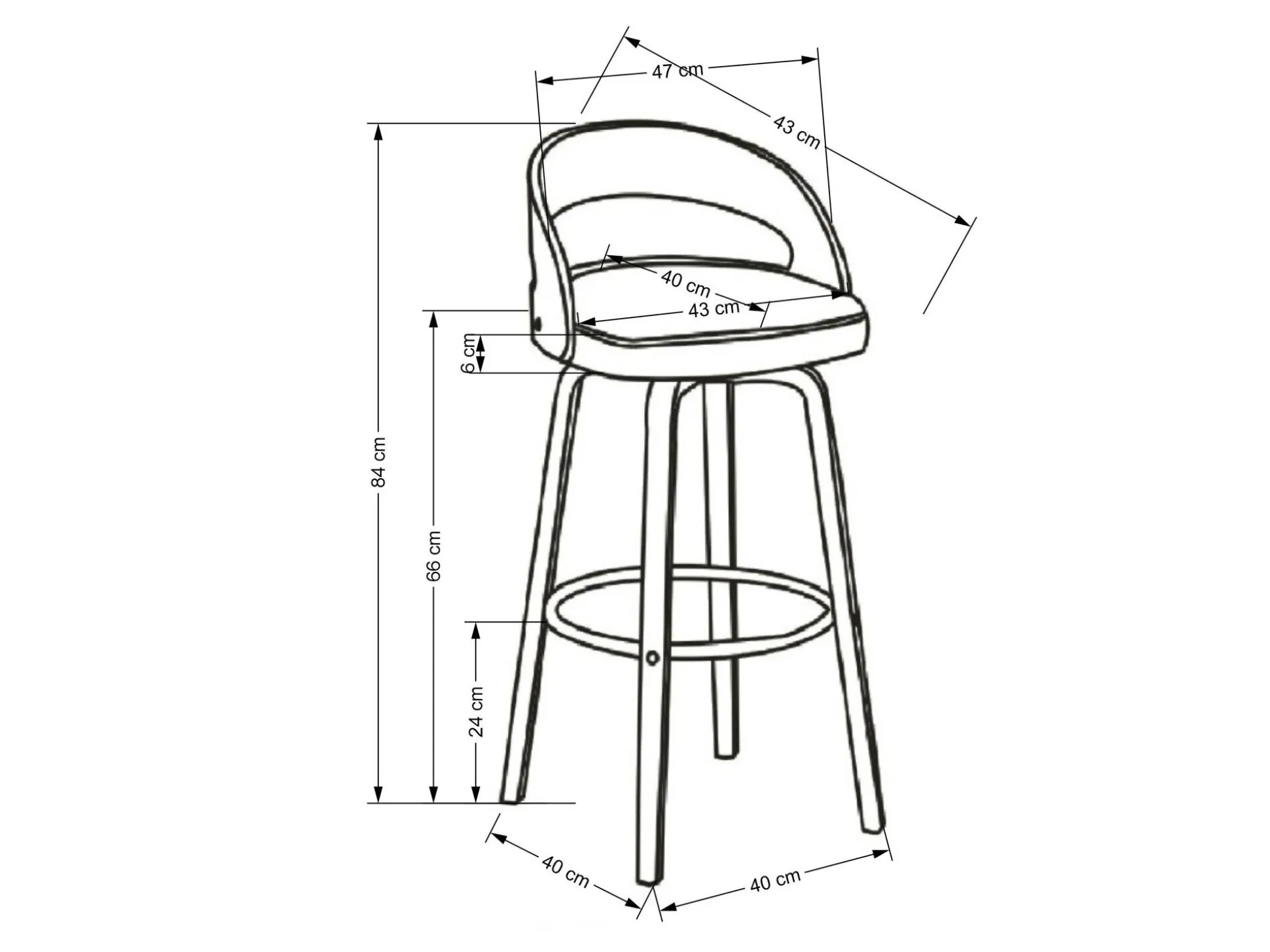 Counterstol Houston 1591
