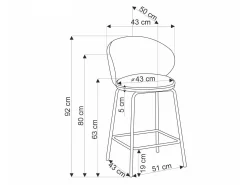 Counterstol Houston 1824 (Beige)