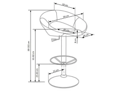 Counterstol Houston 452 (Grå)