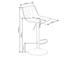 Counterstol Houston 964 (Grå)