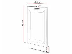 Dør til opvaskemaskine Retro Grey 146
