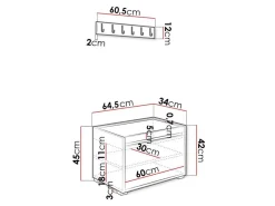Entrésæt Comfivo Pinus VIII (Hvid + Soft 011)