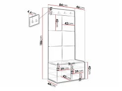 Entrésæt Hartford 375 (Sort)