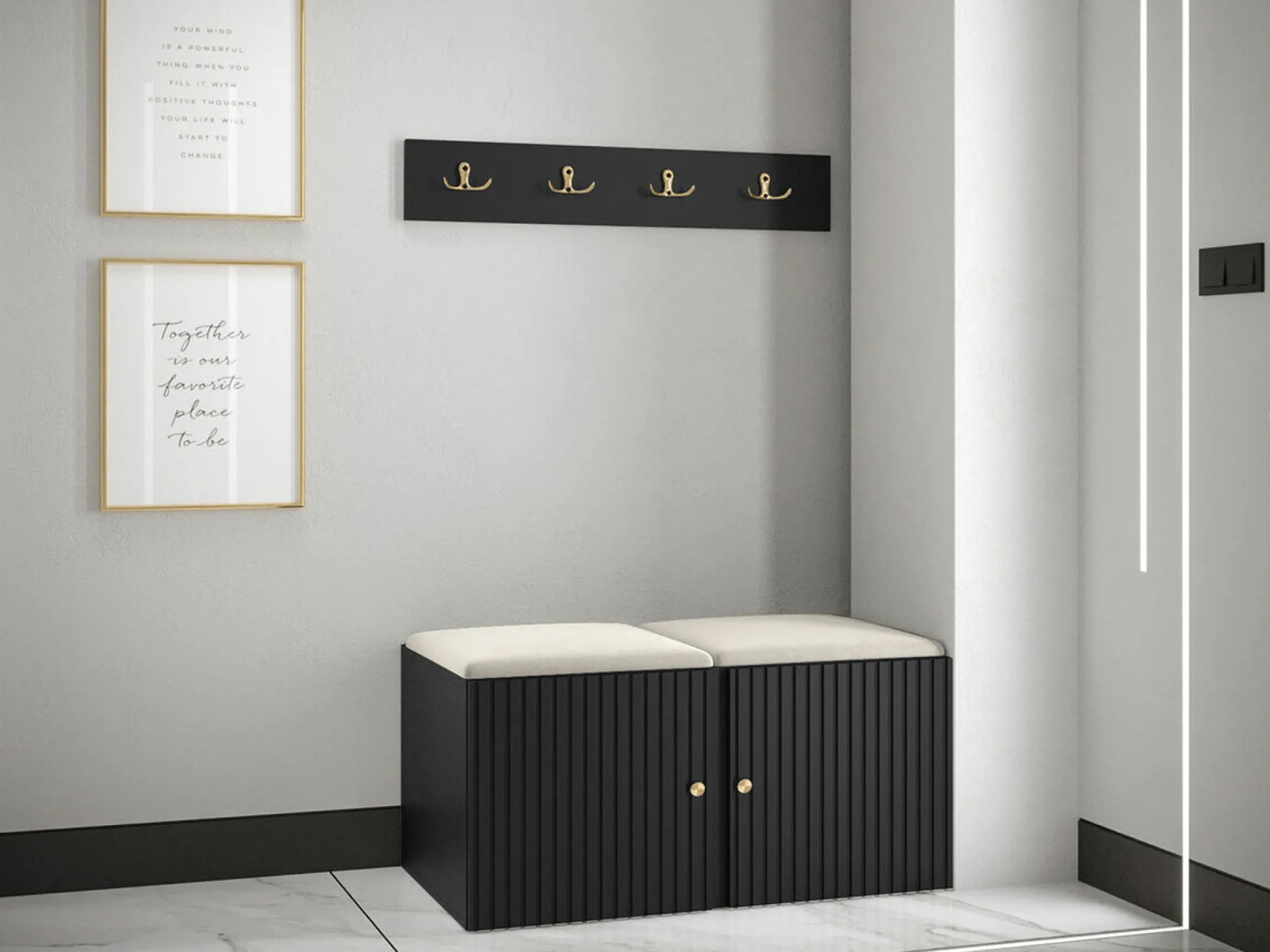 Entrésæt Hartford 384 (Sort)