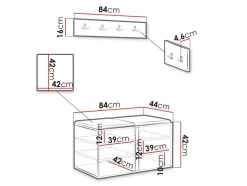 Entrésæt Hartford 384 (Sort)