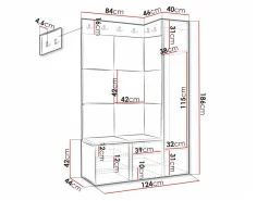 Entrésæt Hartford 385 (Sort)