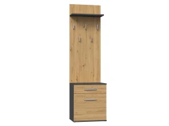 Entrésæt Mandeville 129 (Artisan eg + Antracit)