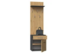 Entrésæt Mandeville 129 (Artisan eg + Antracit)