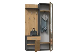 Entrésæt Mandeville 126 (Artisan eg + Antracit)