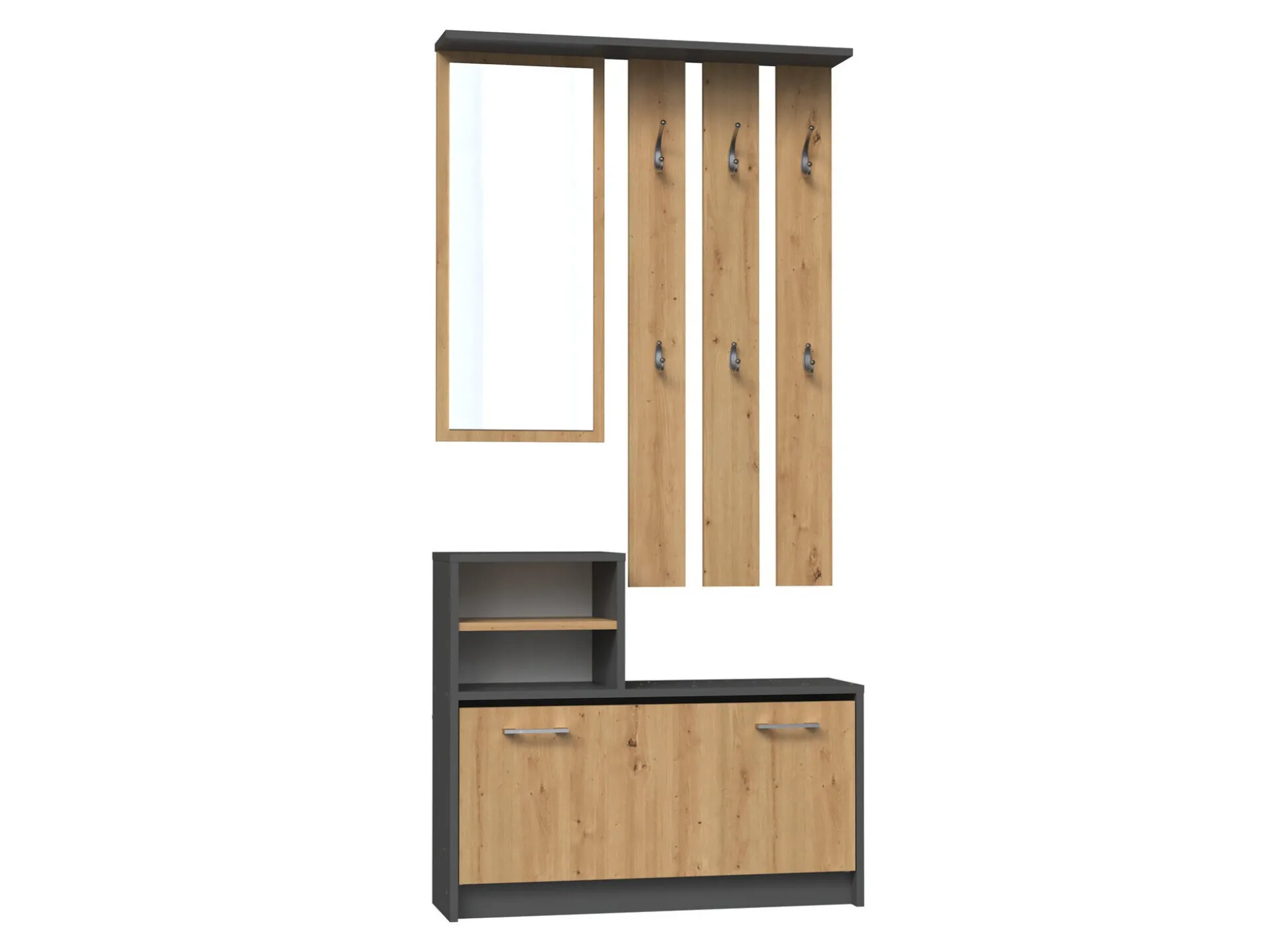 Entrésæt Mandeville 144 (Artisan eg + Antracit)