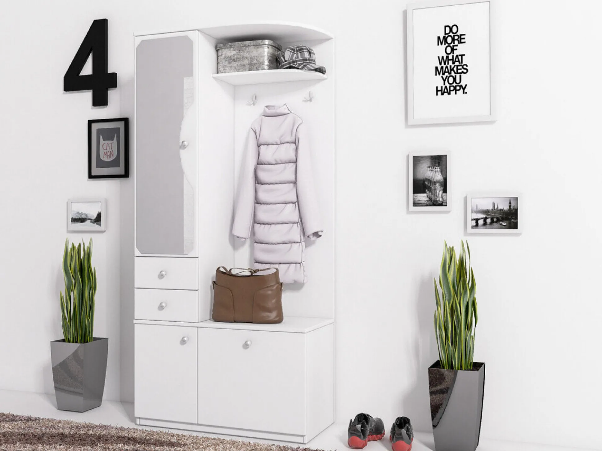 Entrésæt Murrieta 116 (Hvid)