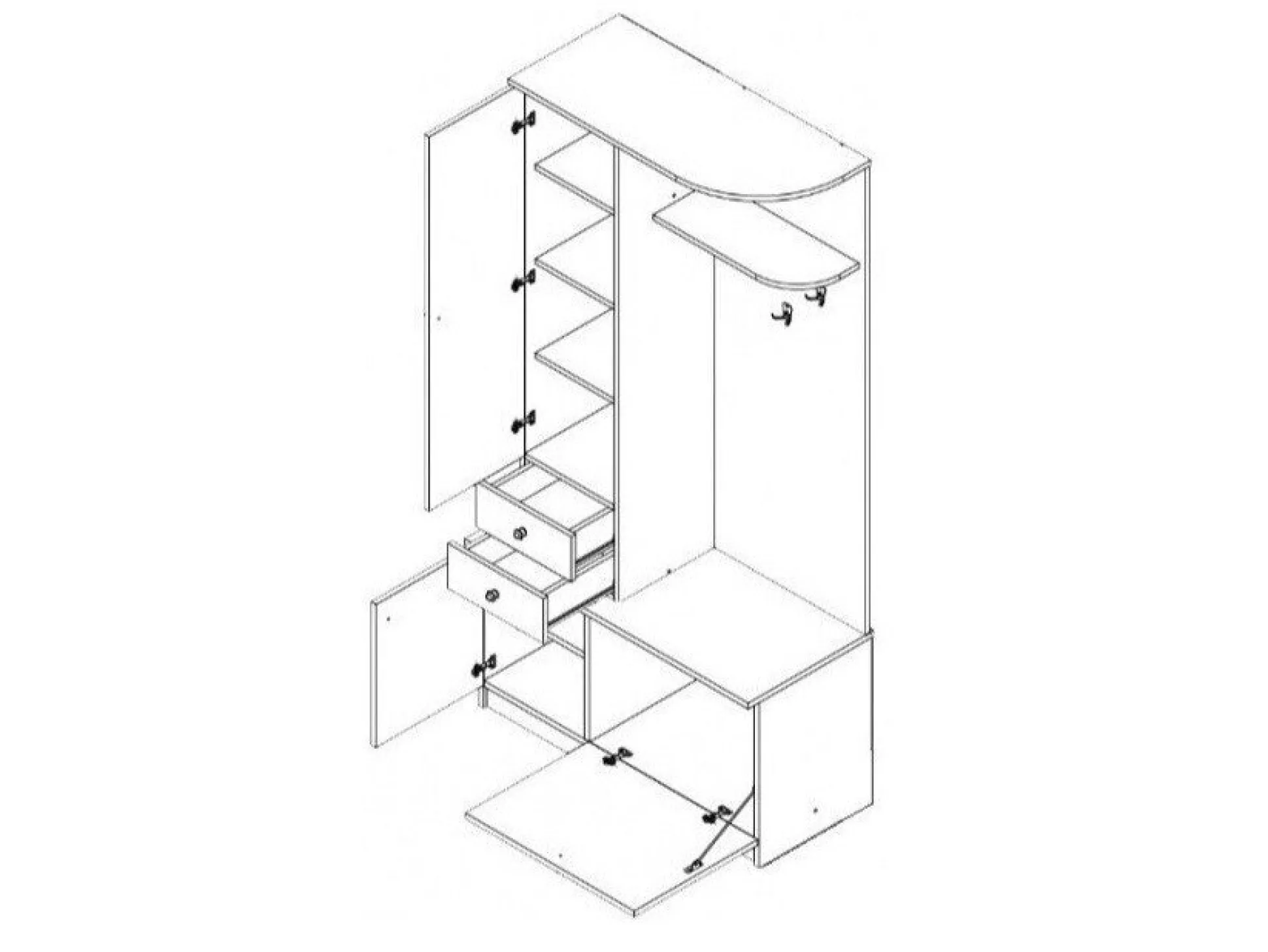 Entrésæt Murrieta 116 (Hvid)