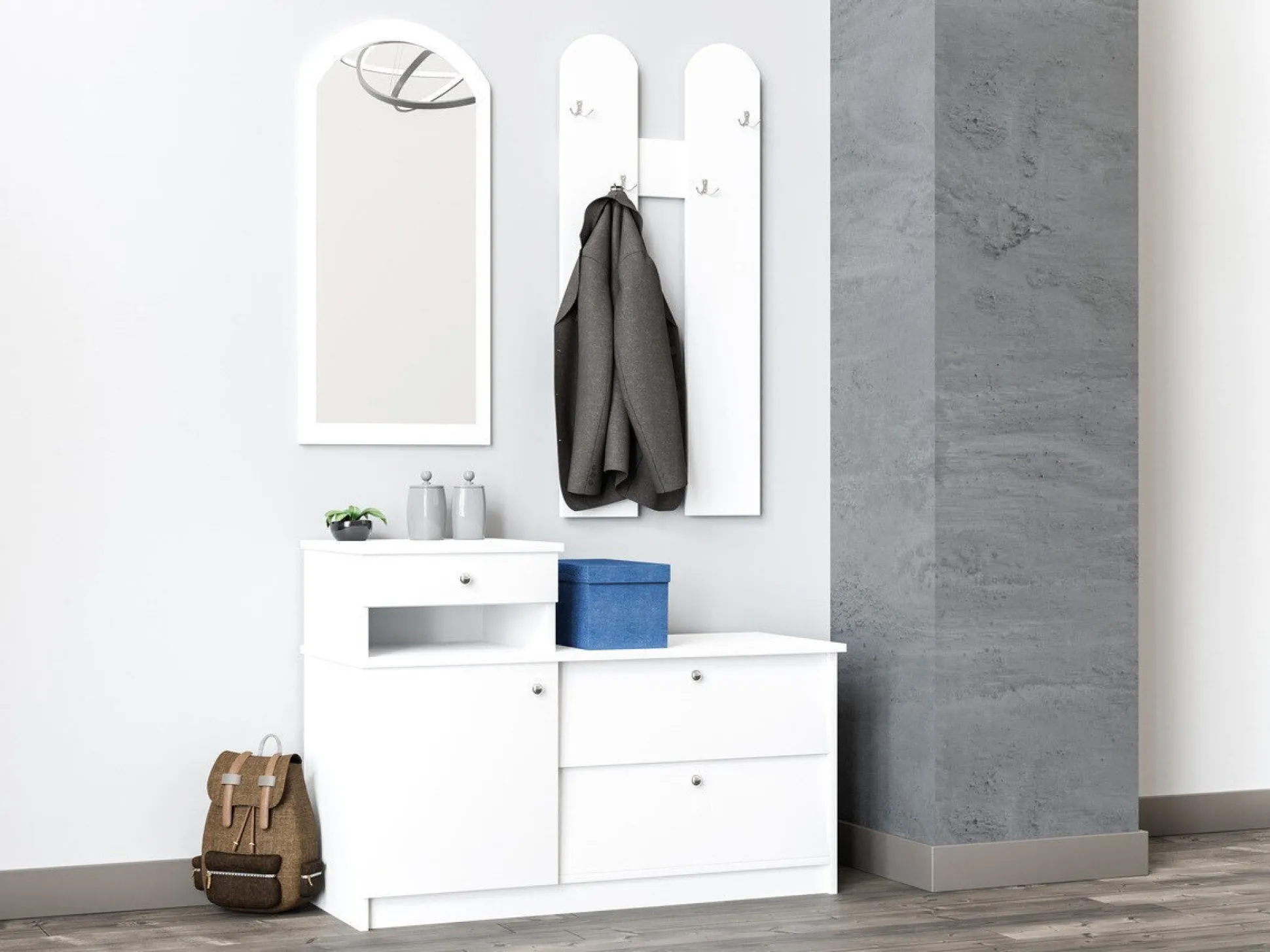 Entrésæt Murrieta 117 (Hvid)