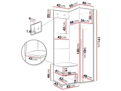 Entrésæt Nitos III (Hvid)
