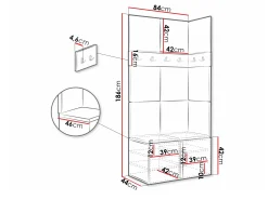 Entrésæt Pinis I (Hvid)