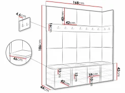 Entrésæt Pinis II (Hvid)