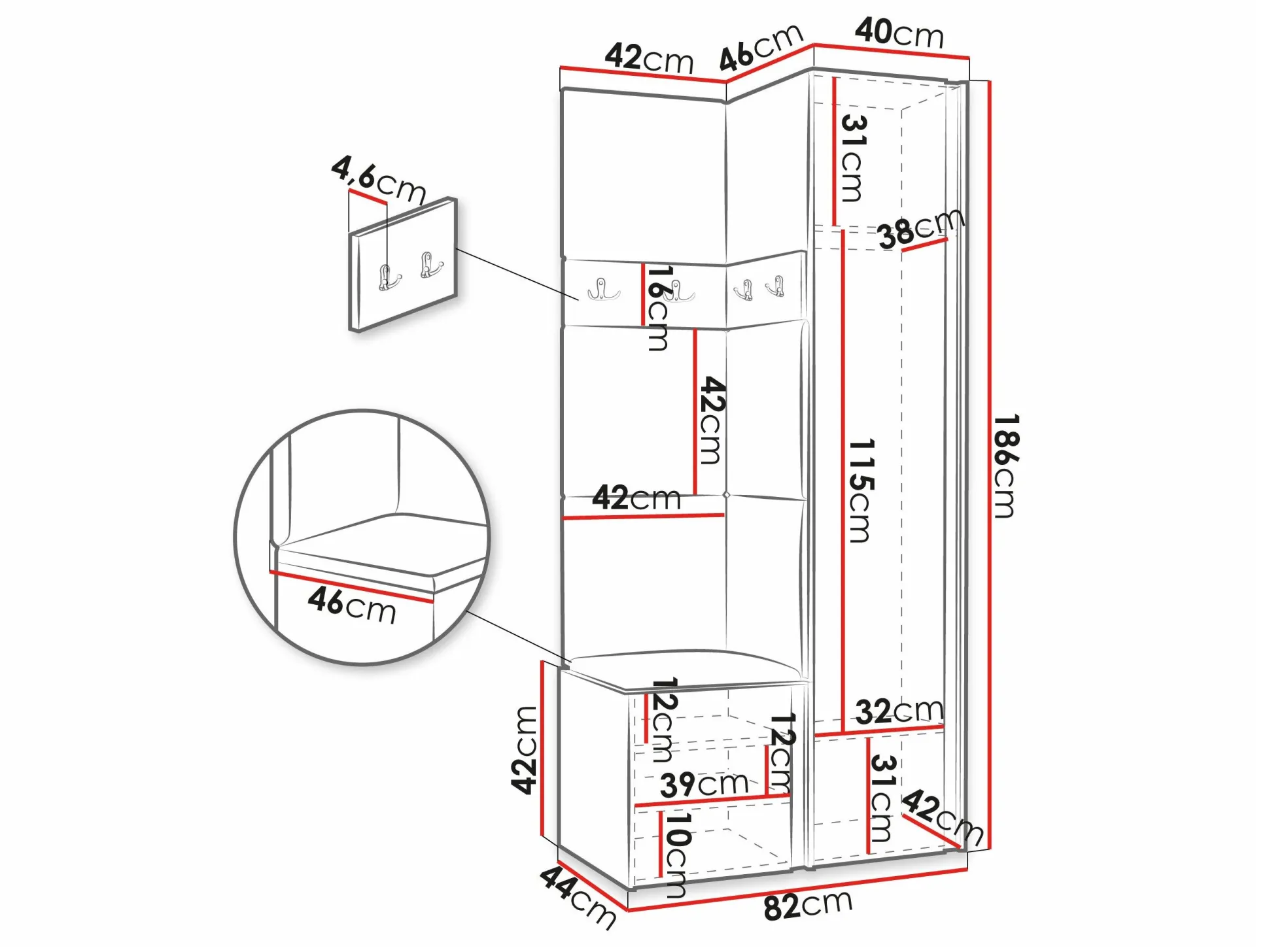 Entrésæt Pinis XXV (Hvid)