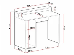 Gamingbord Lila I (Hvid)