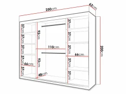 Garderobeskab Anulio II (Sort)