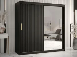 Garderobeskab Anulio V (Sort)