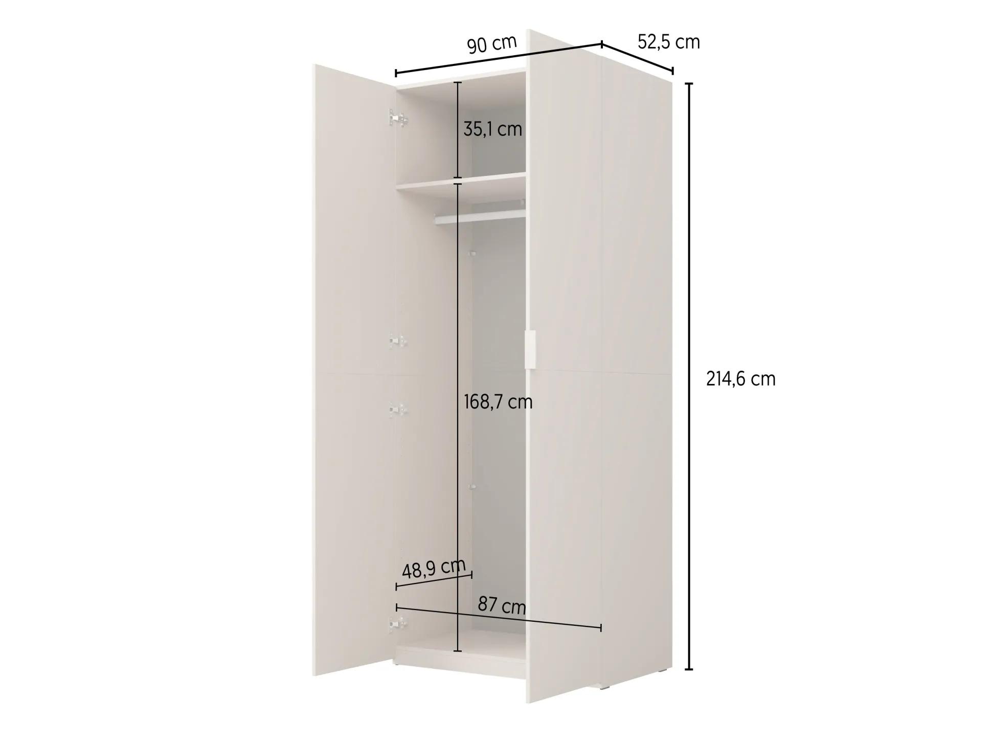 Garderobeskab Austin 387 (Kashmir)