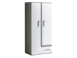 Garderobeskab Aviseve 106 (Antracit + Hvid)