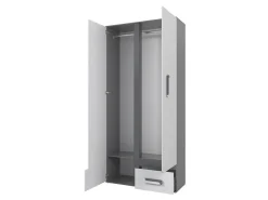 Garderobeskab Aviseve 106 (Antracit + Hvid)