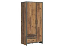 Garderobeskab Belsera 110 (Brun + Matera grå)
