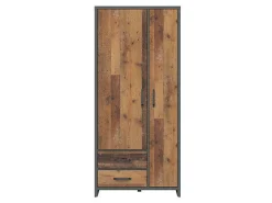 Garderobeskab Belsera 110 (Brun + Matera grå)