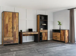 Garderobeskab Belsera 110 (Brun + Matera grå)