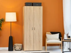 Garderobeskab Bristol 183 (Sonoma eg)