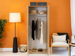 Garderobeskab Bristol 183 (Sonoma eg)