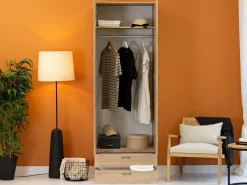 Garderobeskab Bristol 187 (Sonoma eg)