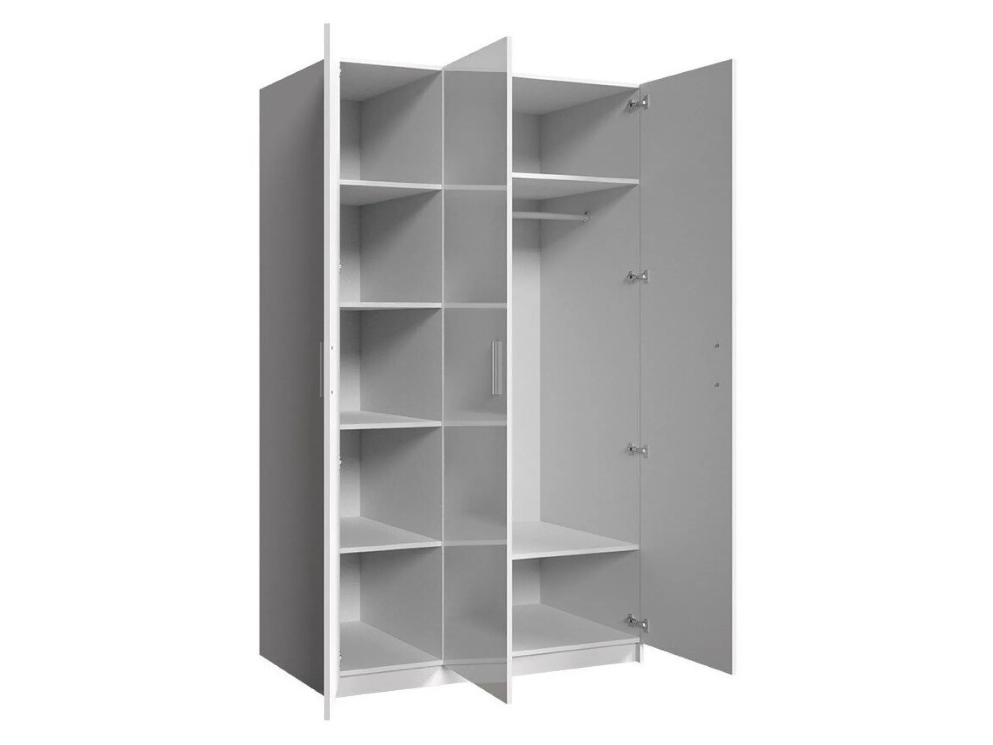 Garderobeskab Campus (Hvid + Glansfuld hvid)