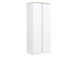 Garderobeskab Catelbi 107 (Hvid + Egetræ)