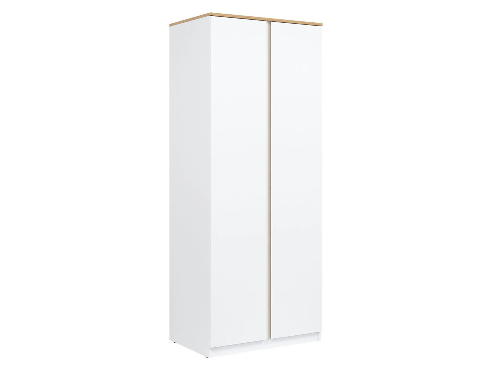 Garderobeskab Catelbi 107 (Hvid + Egetræ)