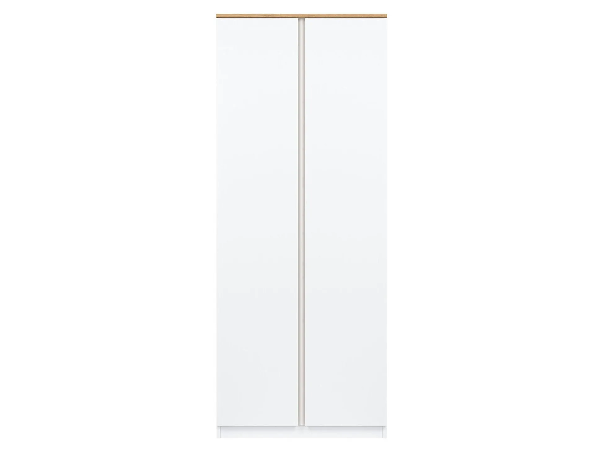 Garderobeskab Catelbi 107 (Hvid + Egetræ)