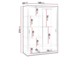 Garderobeskab Catromi 106 (Artisan eg)