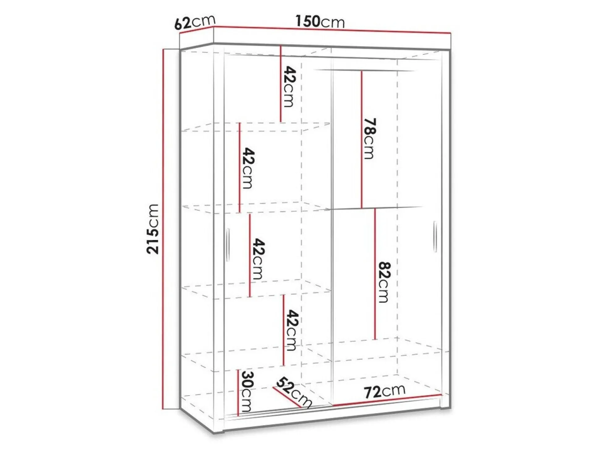 Garderobeskab Catromi 106 (Artisan eg)