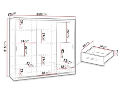Garderobeskab Catromi 111 (Hvid)