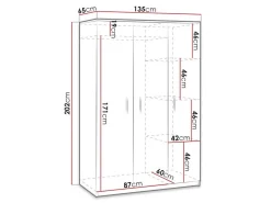 Garderobeskab Catromi 118 (Kloster eg)