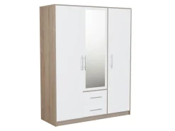 Garderobeskab Cavmero 103 (Sonoma eg + Hvid)
