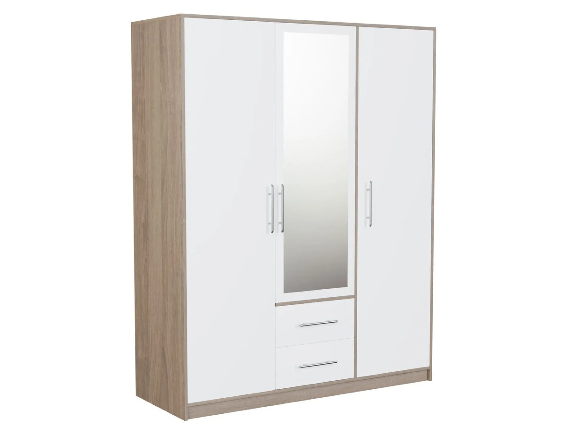 Garderobeskab Cavmero 103 (Sonoma eg + Hvid)