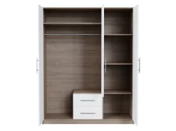 Garderobeskab Cavmero 103 (Sonoma eg + Hvid)