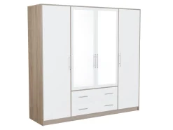 Garderobeskab Cavmero 101 (Sonoma eg + Hvid)