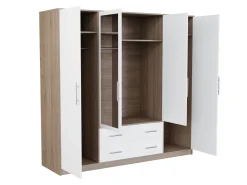 Garderobeskab Cavmero 101 (Sonoma eg + Hvid)