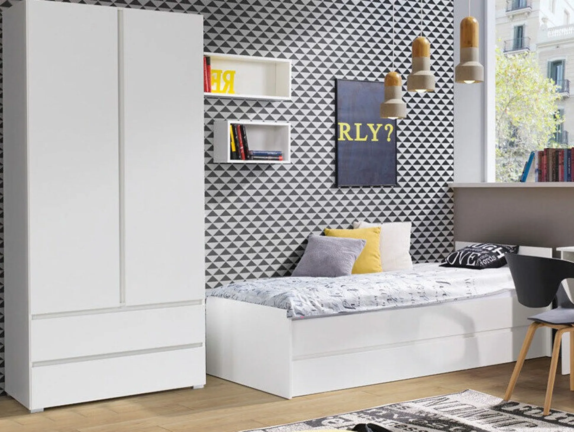 Garderobeskab Cirdora 101 (Hvid)